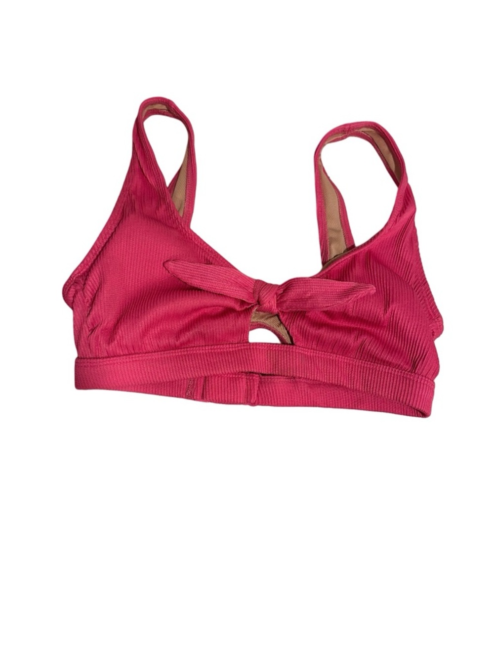 Old Navy Ribbed High-Waist Bikini Set in Deep Pink - Picture 6 of 16